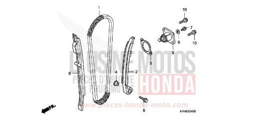 CHAINE A CAMES/TENDEUR CRF250RC de 2012